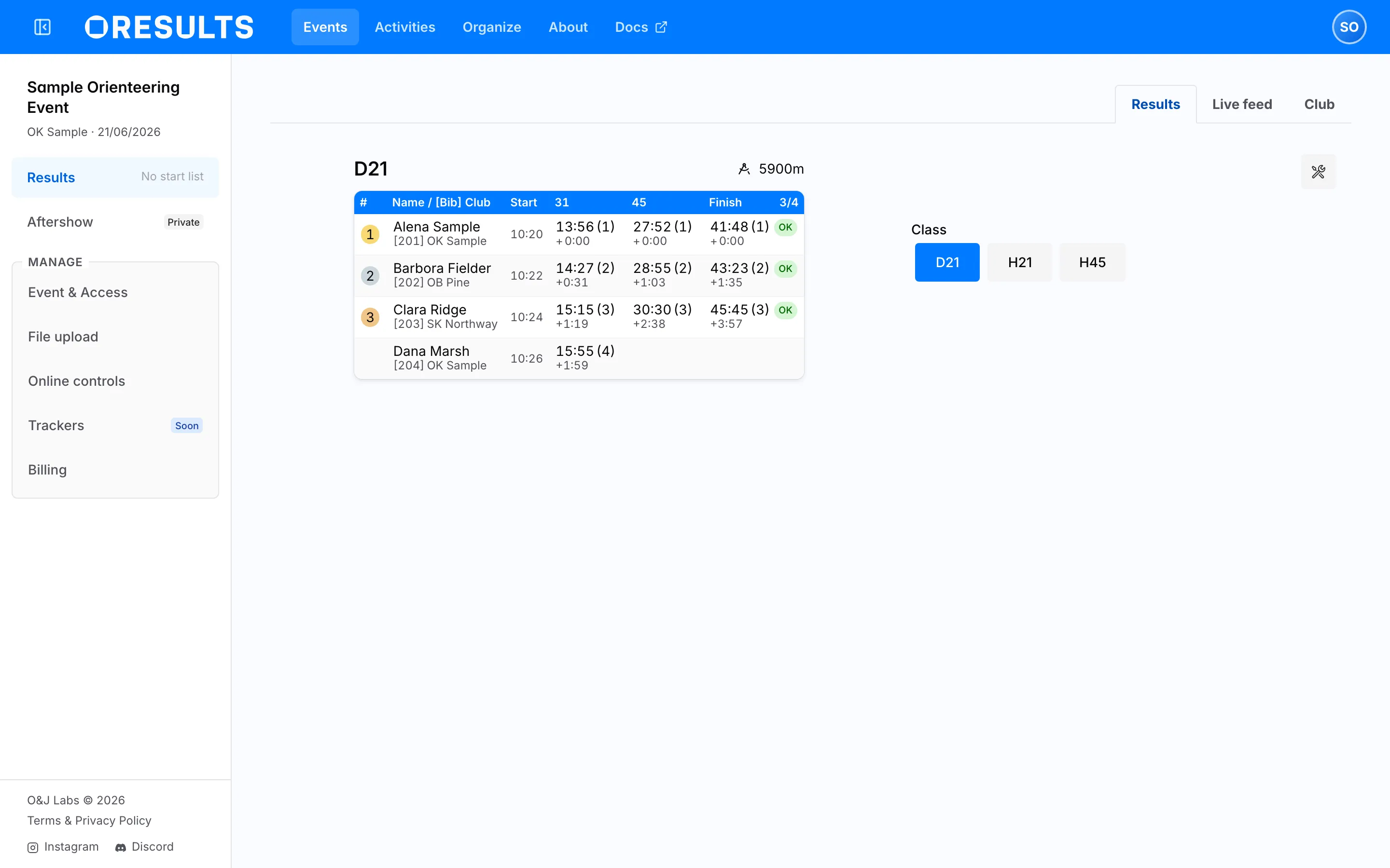 Extra result columns — example 2