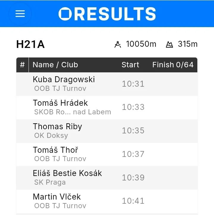 SI-Droid Event: start list upload