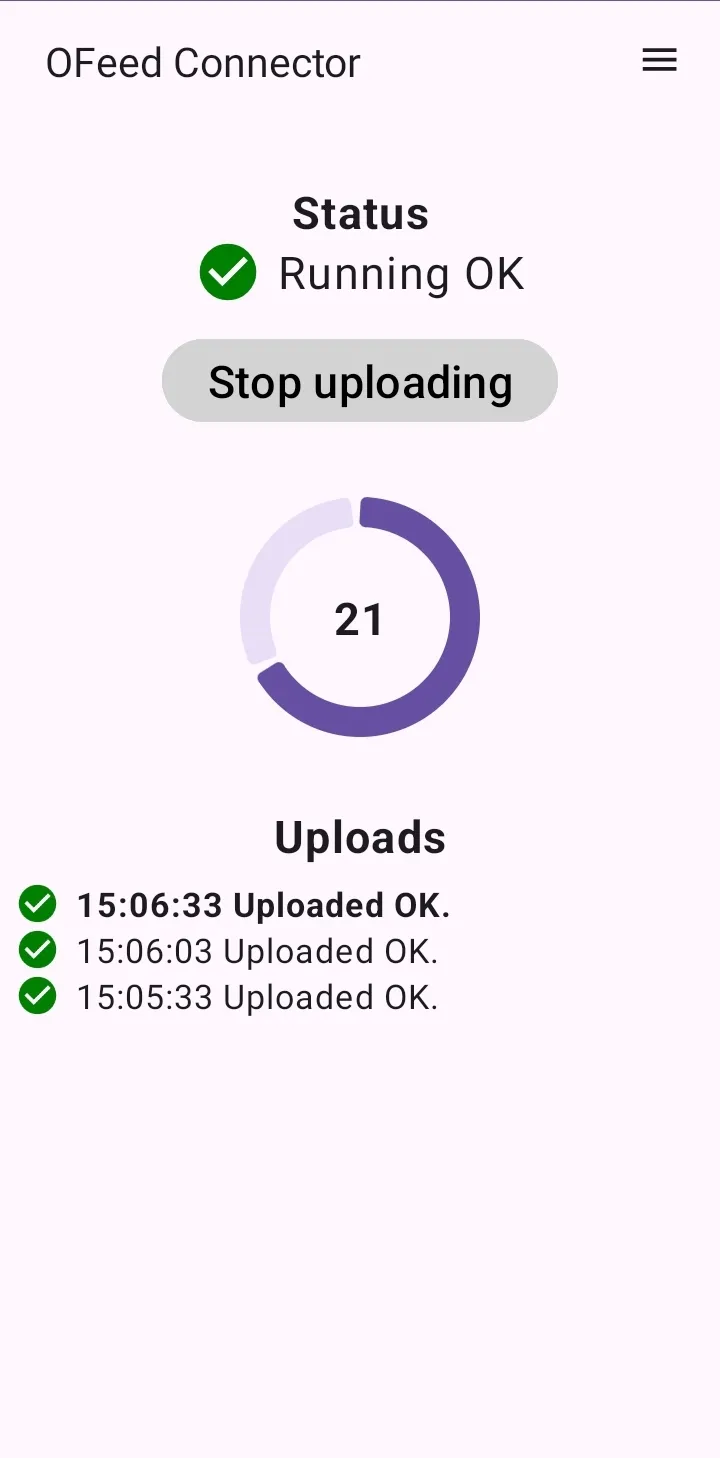SI-Droid Connector uploading